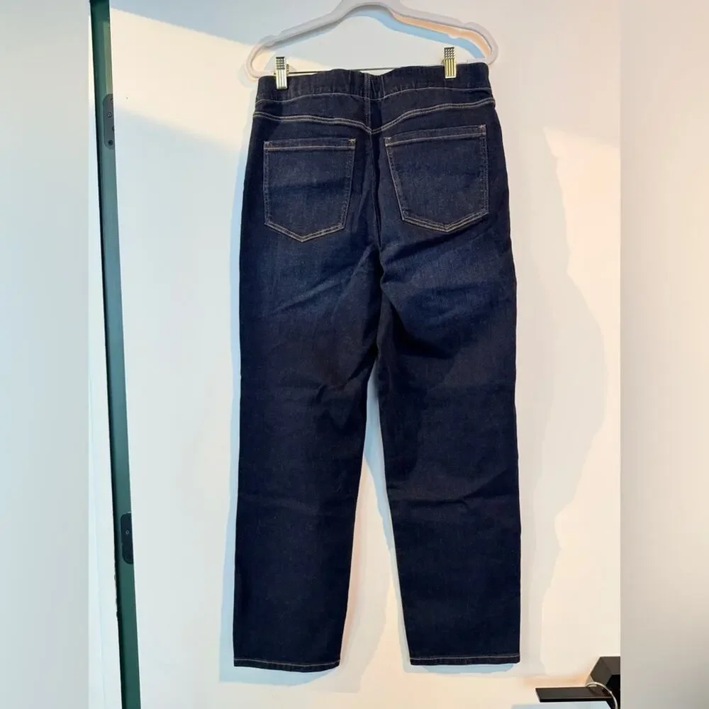 Liverpool Slim Chloe Pull-On Stretch Jeans in Canton Dark Wash - Size 30